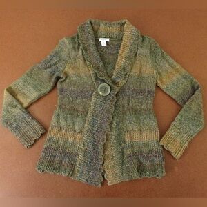 Dress Barn Chunky Wool Blend Cardigan